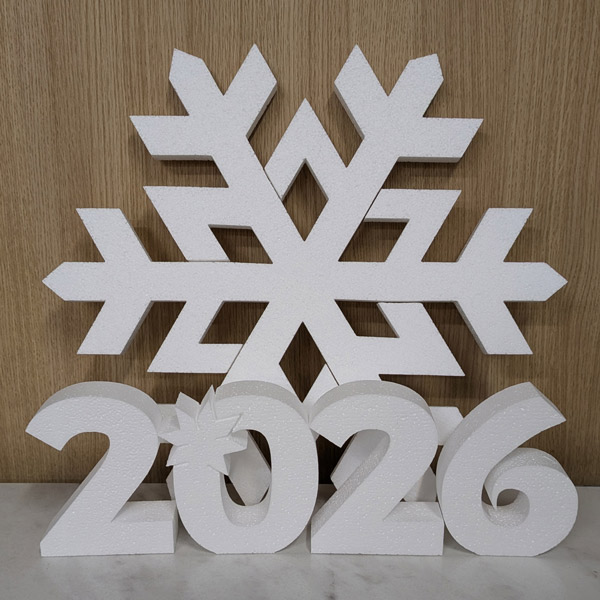 Новые коллекции снежинок из пенопласта